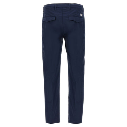 Department 5 Blue Cotton Cropped Pants