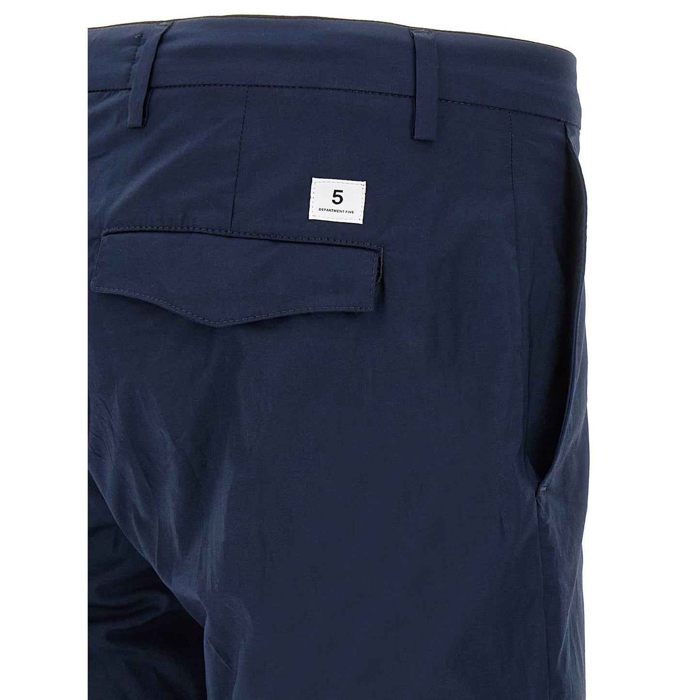 Department 5 Blue Cotton Cropped Pants