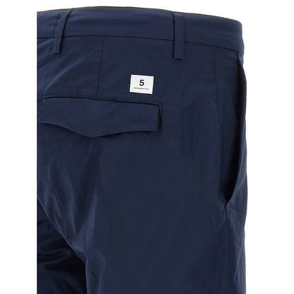 Department 5 Blue Cotton Cropped Pants
