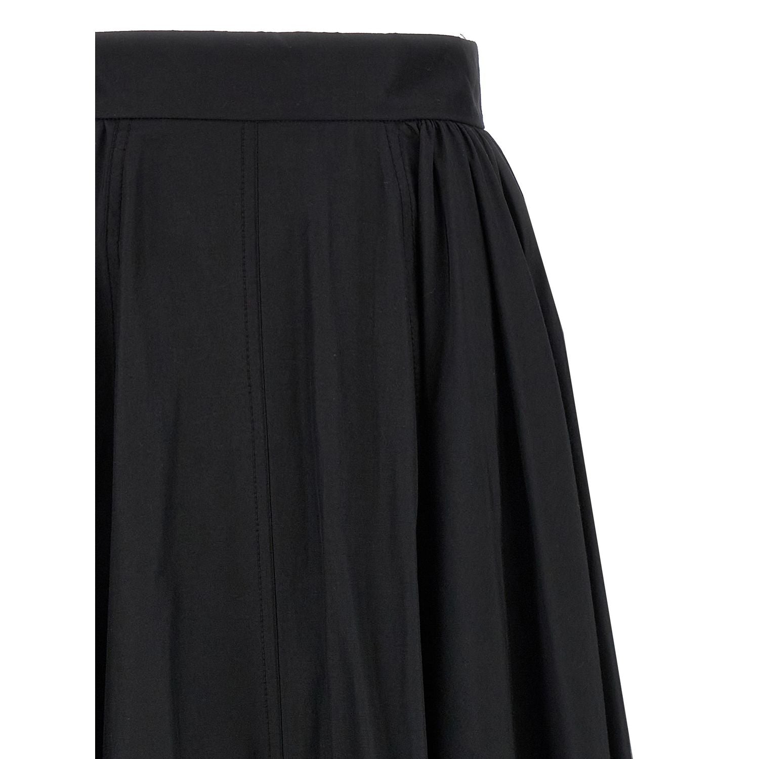 The Andamane Black Polyester Mini Skirt