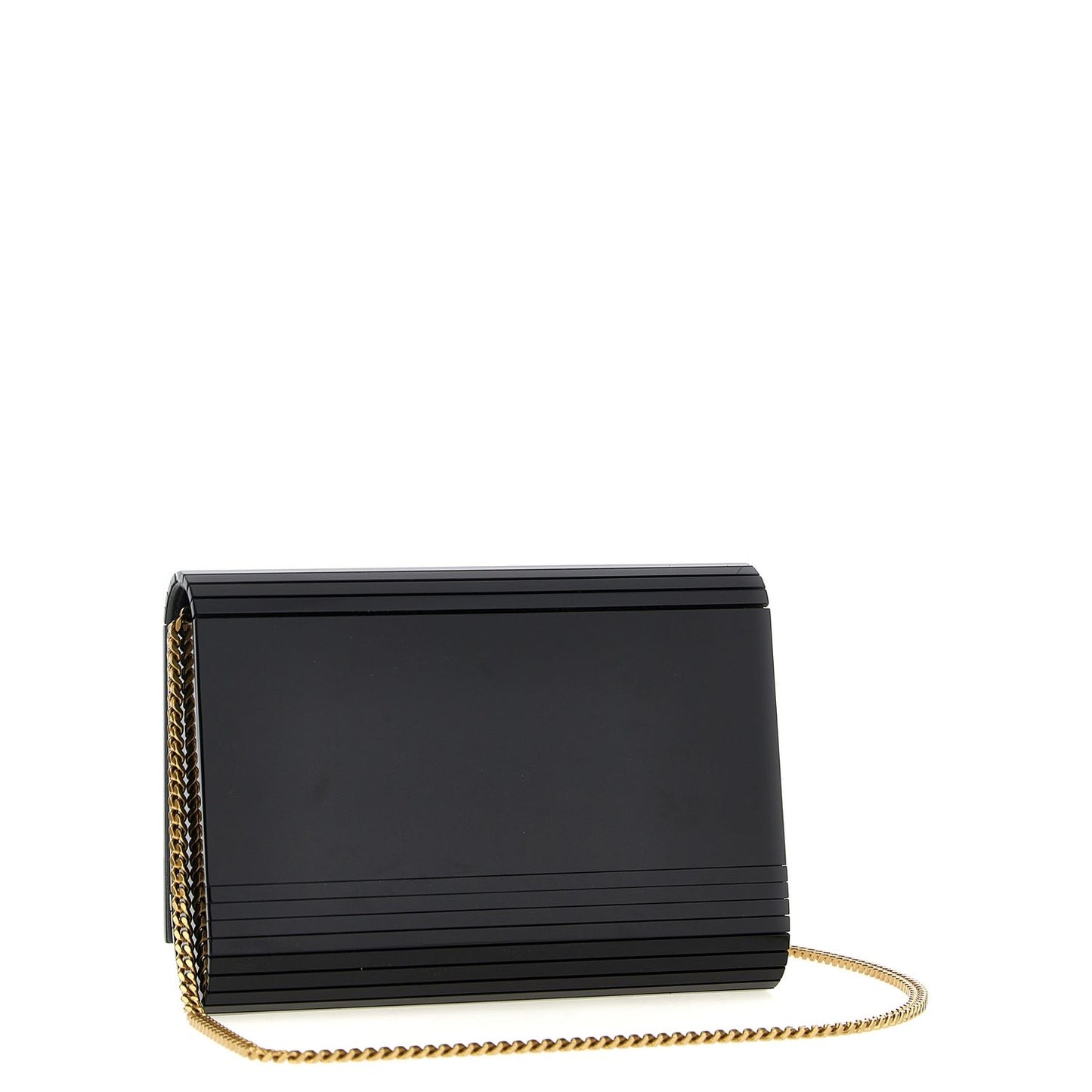 Saint Laurent Black Plexiglass Crossbody Bag
