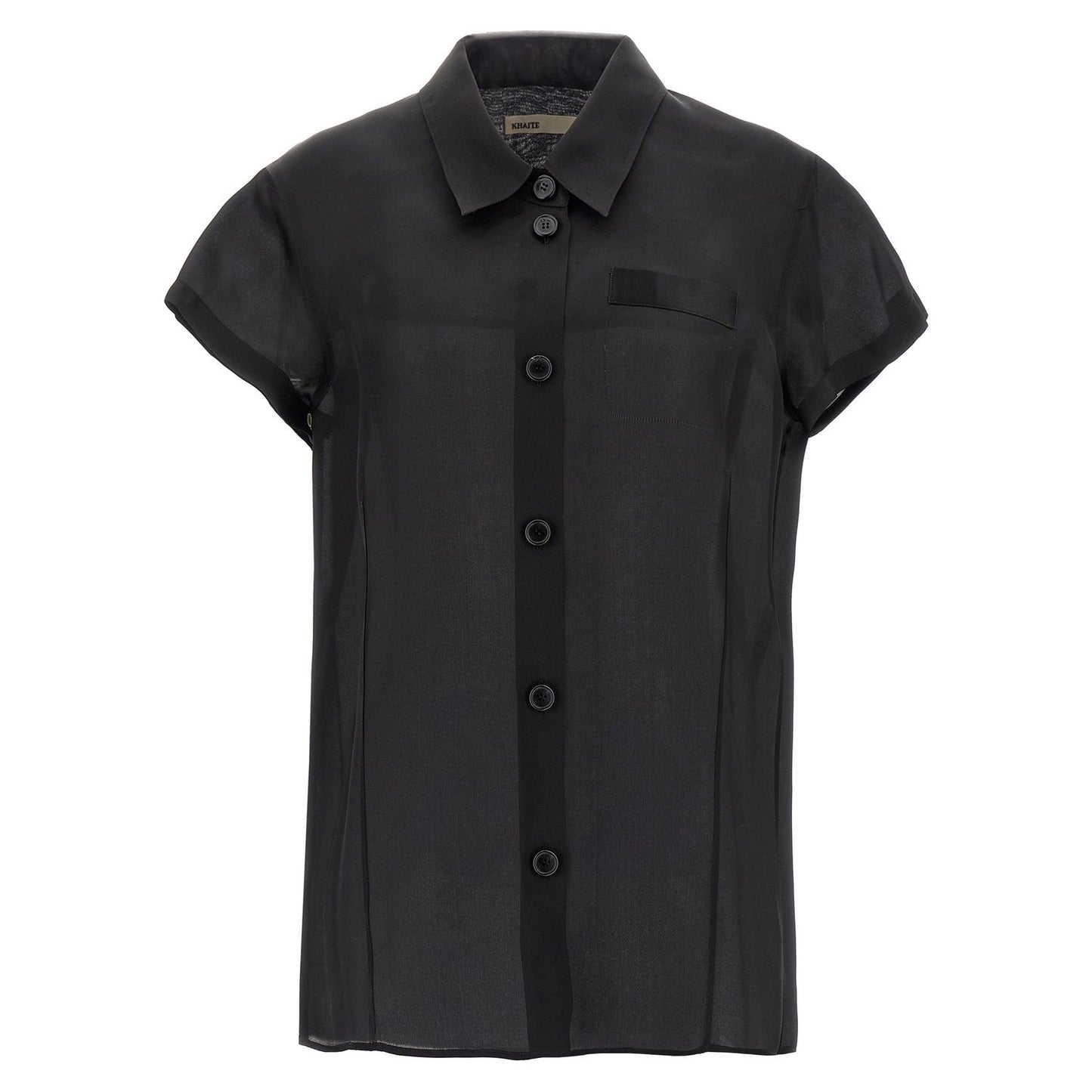 Khaite Black Silk Blouse