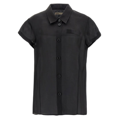 Khaite Black Silk Blouse