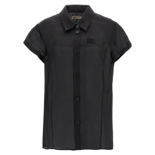 Khaite Black Silk Blouse