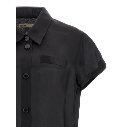 Khaite Black Silk Blouse