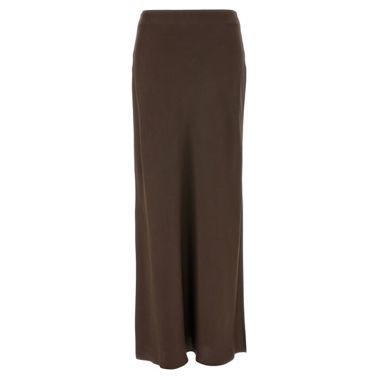 Brunello Cucinelli Brown Acetate Mini Skirt