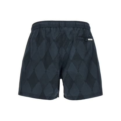 Ballantyne Blue Polyester Swim Shorts