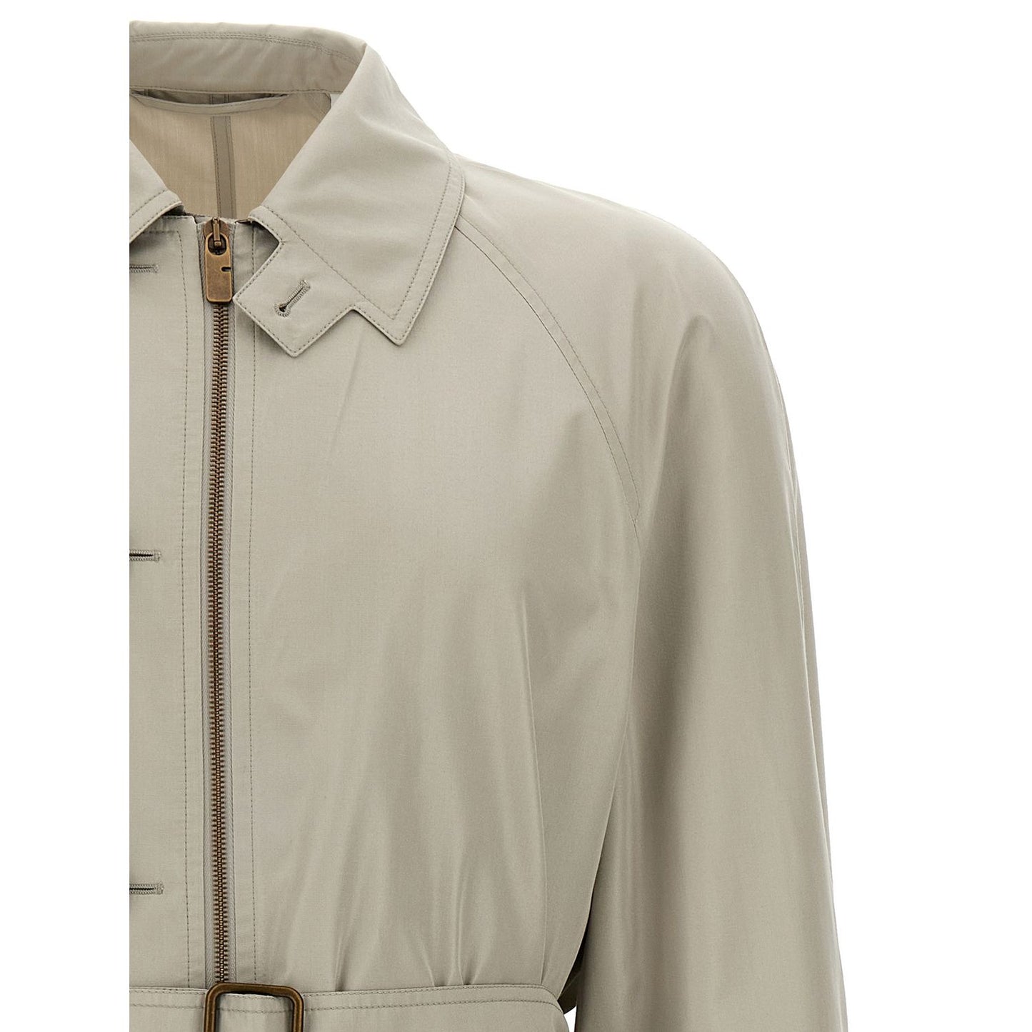 Burberry Gray Satin Coat
