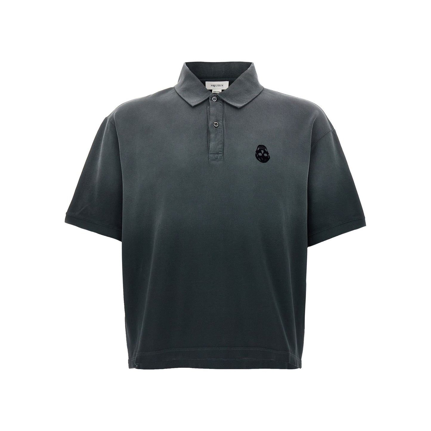 Alexander McQueen Gray Cotton Polo Shirt
