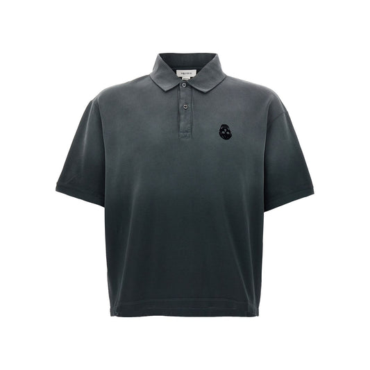 Alexander McQueen Gray Cotton Polo Shirt