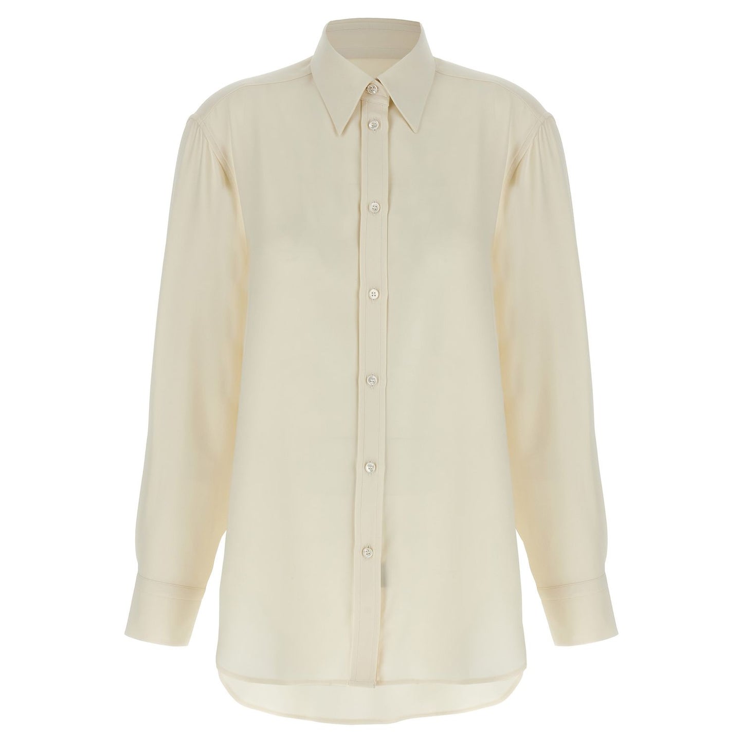 Brioni White Silk Blouse