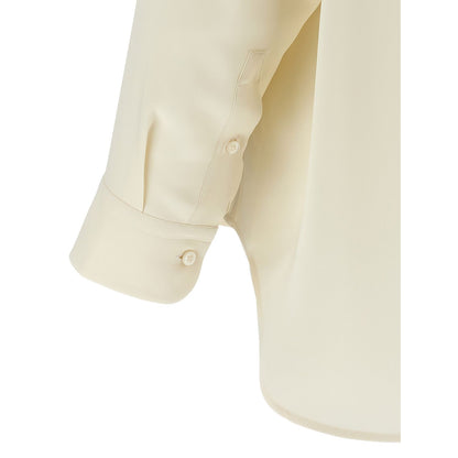 Brioni White Silk Blouse