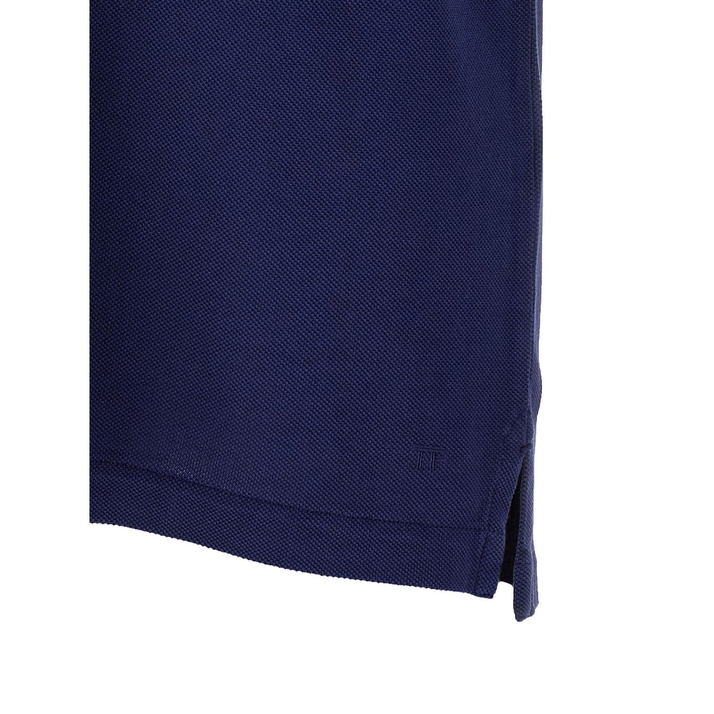 Tom Ford Blue Lyocell Polo Shirt