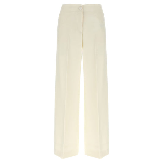Brioni White Wool Casual Pants