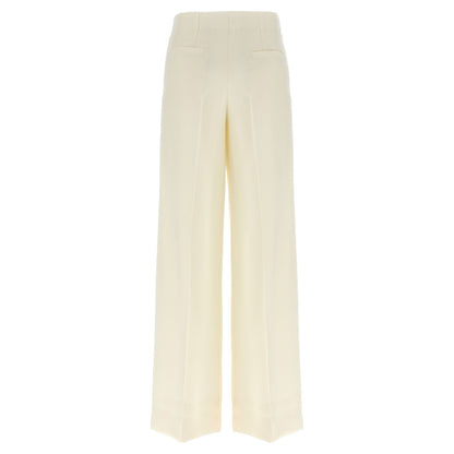 Brioni White Wool Casual Pants
