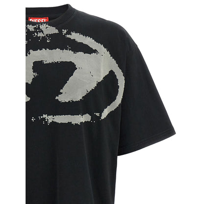 Diesel Black Cotton T-Shirt