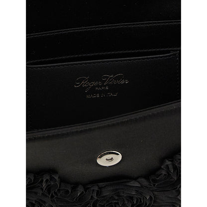 Roger Vivier Black Viscose Clutch Bag