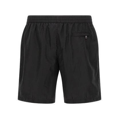 Dolce & Gabbana Black Polyamide Swim Shorts