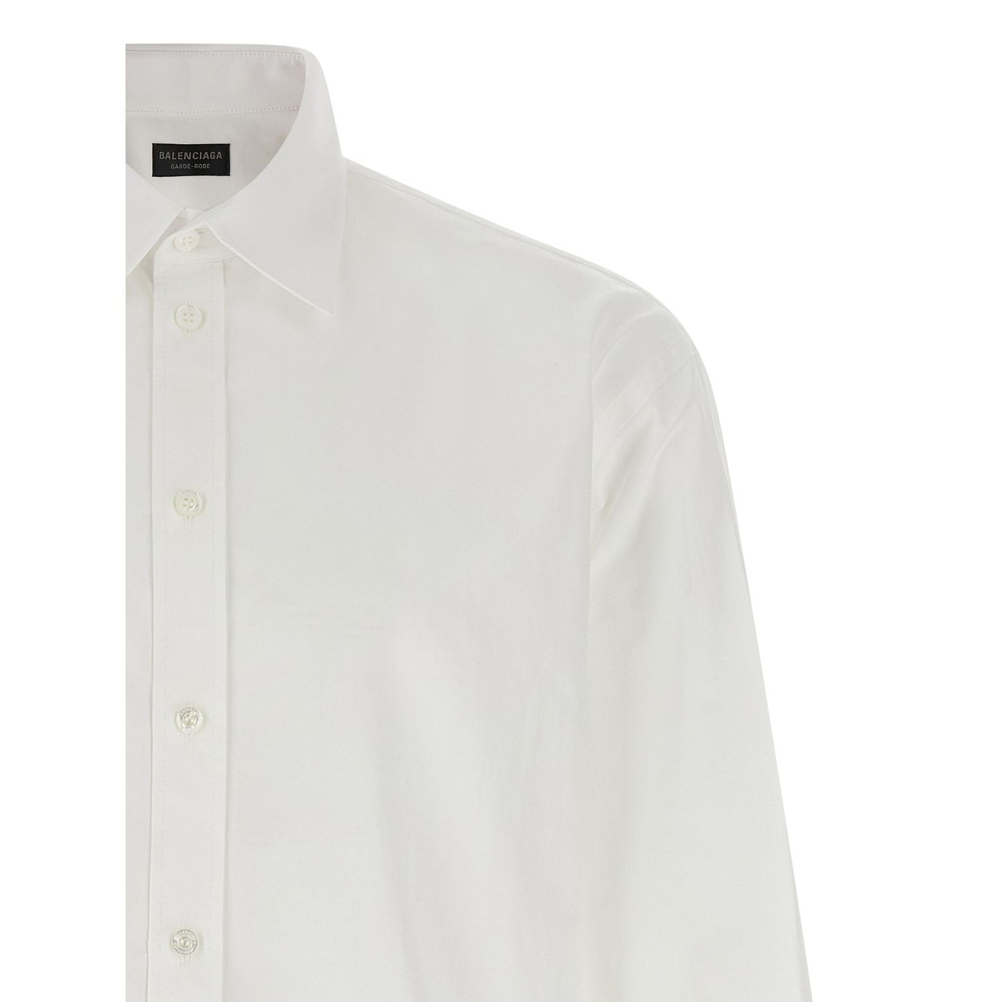 Balenciaga White Cotton Blouse