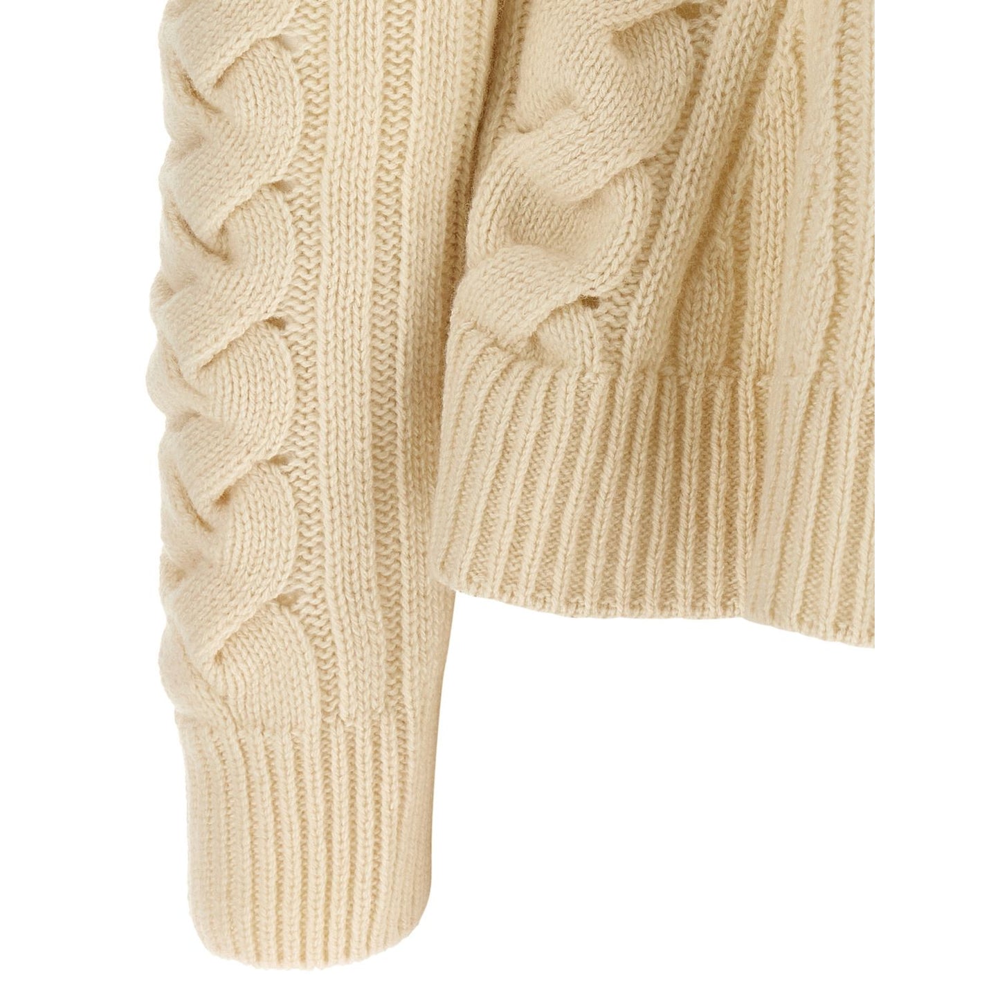 Alexander McQueen Beige Wool Cardigan