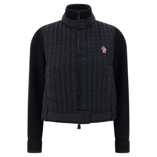 Moncler Grenoble Black Polyamide Cardigan