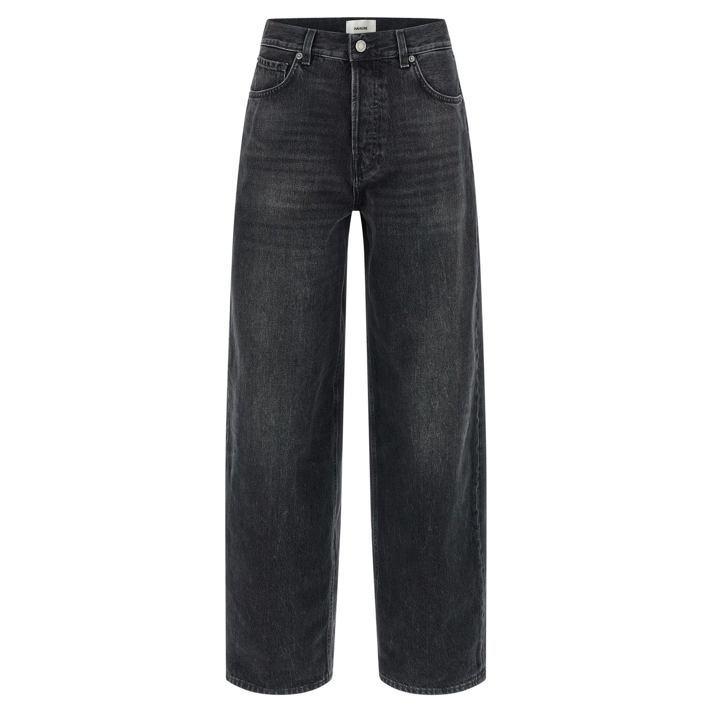 Haikure Black Cotton High-Waisted Jean