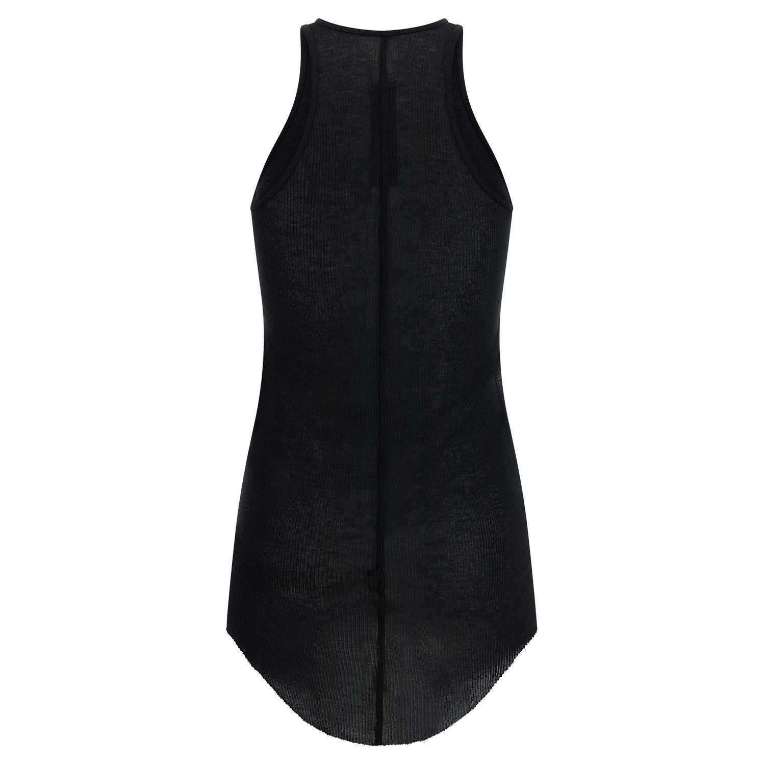 Rick Owens Black Viscose Tank Tops
