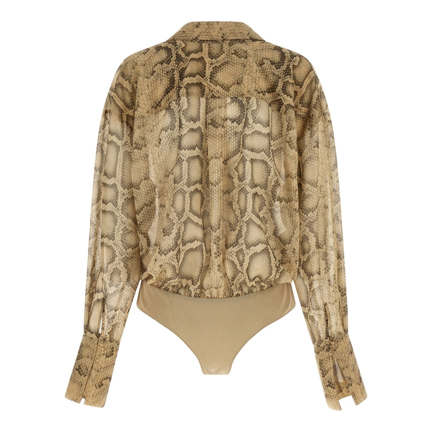 The Andamane Beige Polyester Bodysuit
