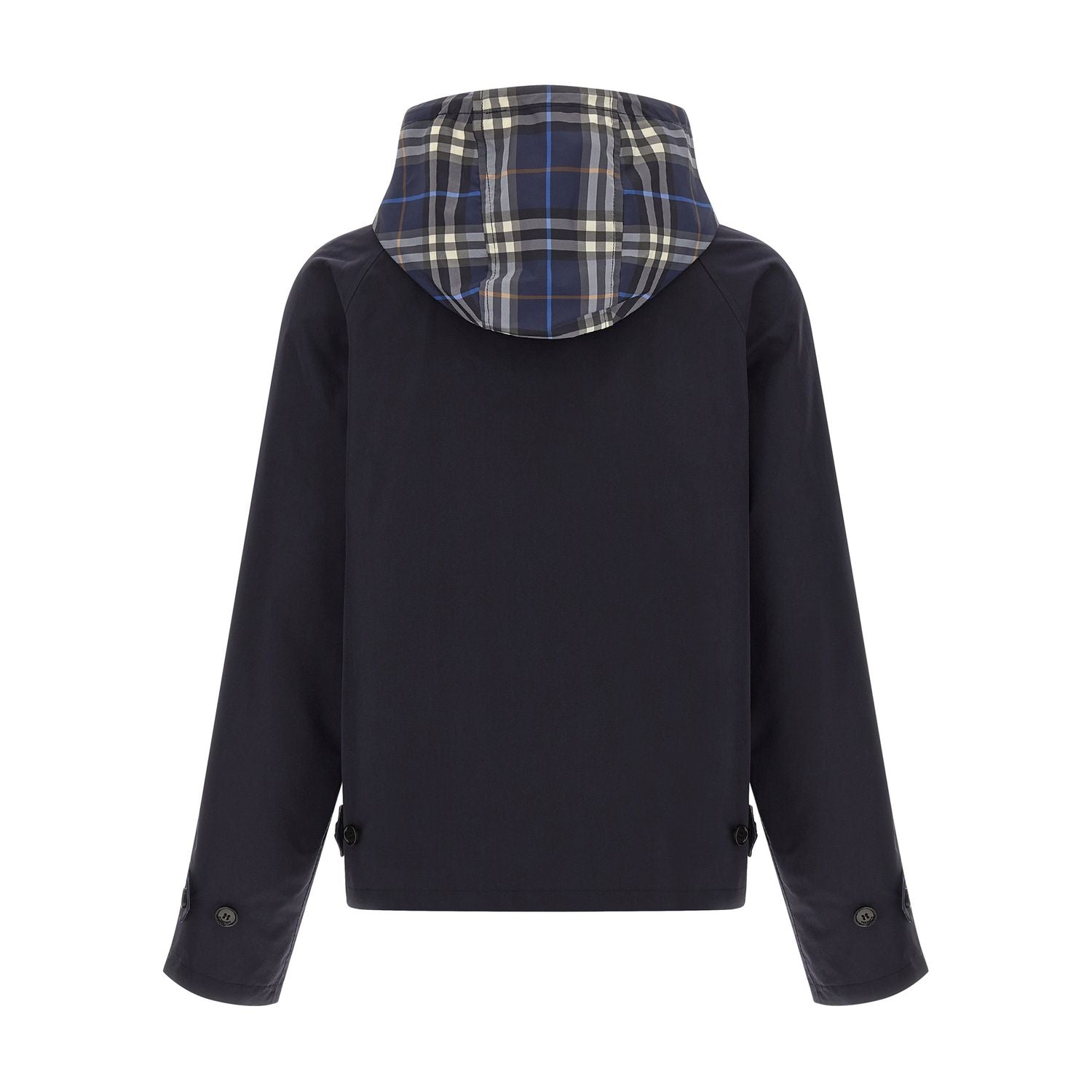 Burberry Blue Cotton Full-Length Jacket