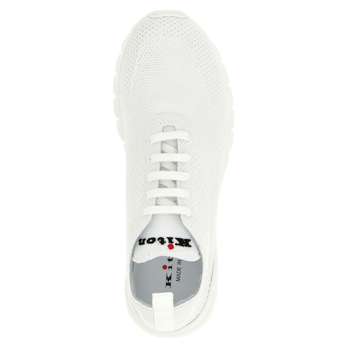 Kiton White Cotton Athletic Sneakers