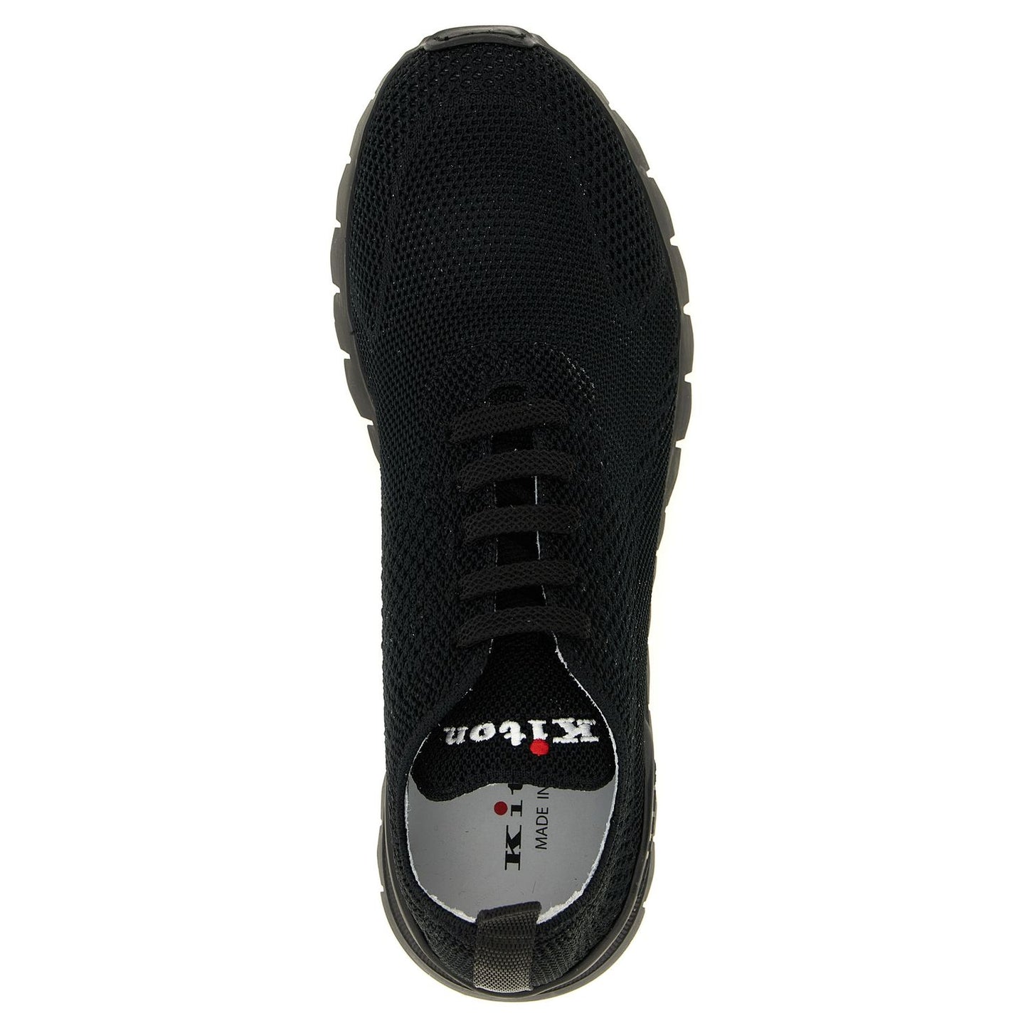 Kiton Black Cotton Athletic Sneakers