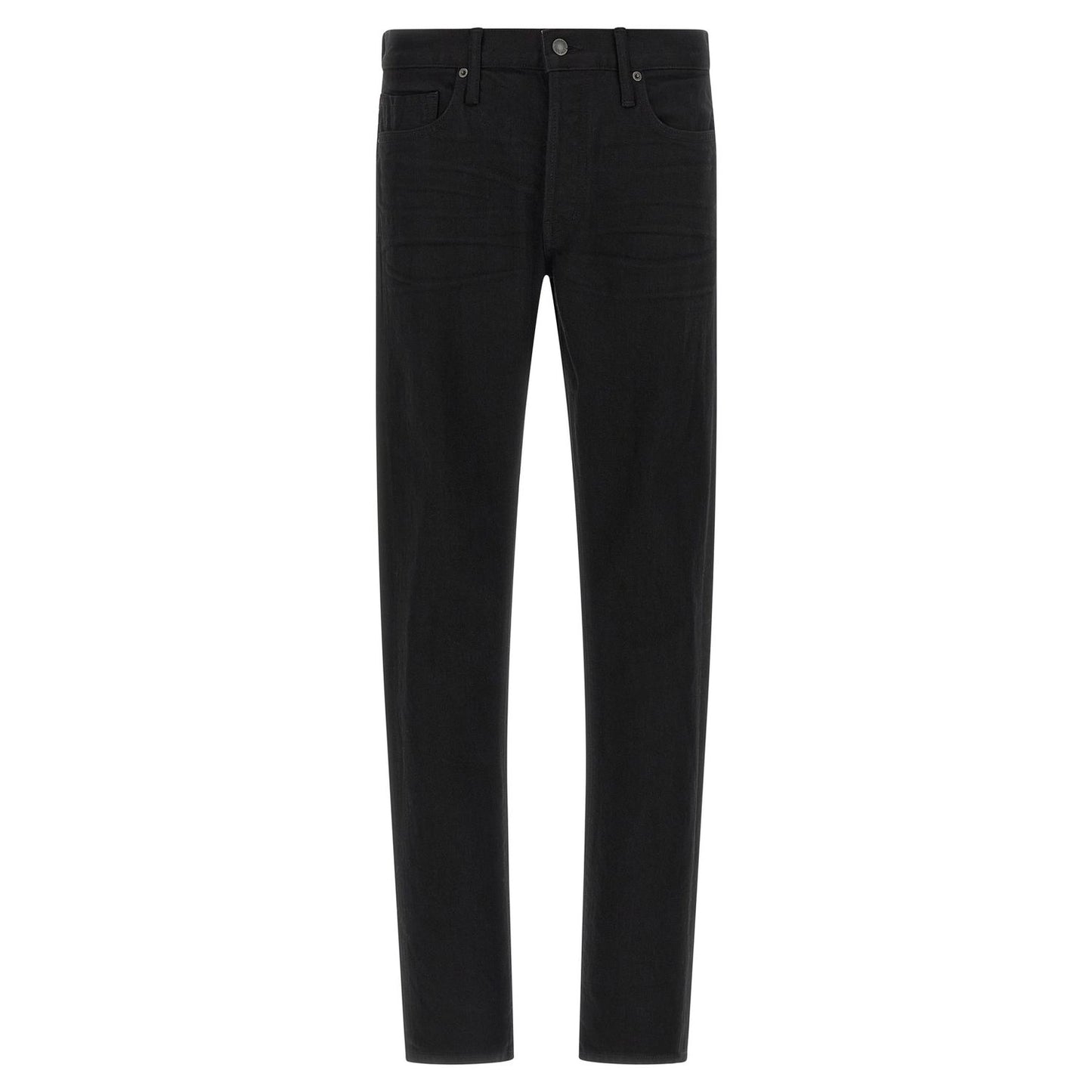 Tom Ford Black Cotton Straight-Leg Jeans