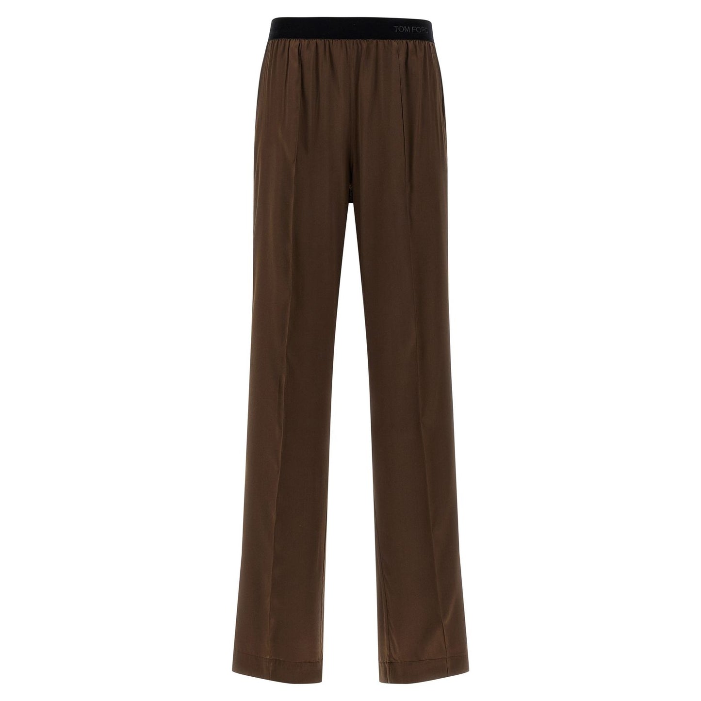Tom Ford Brown Silk Casual Pants