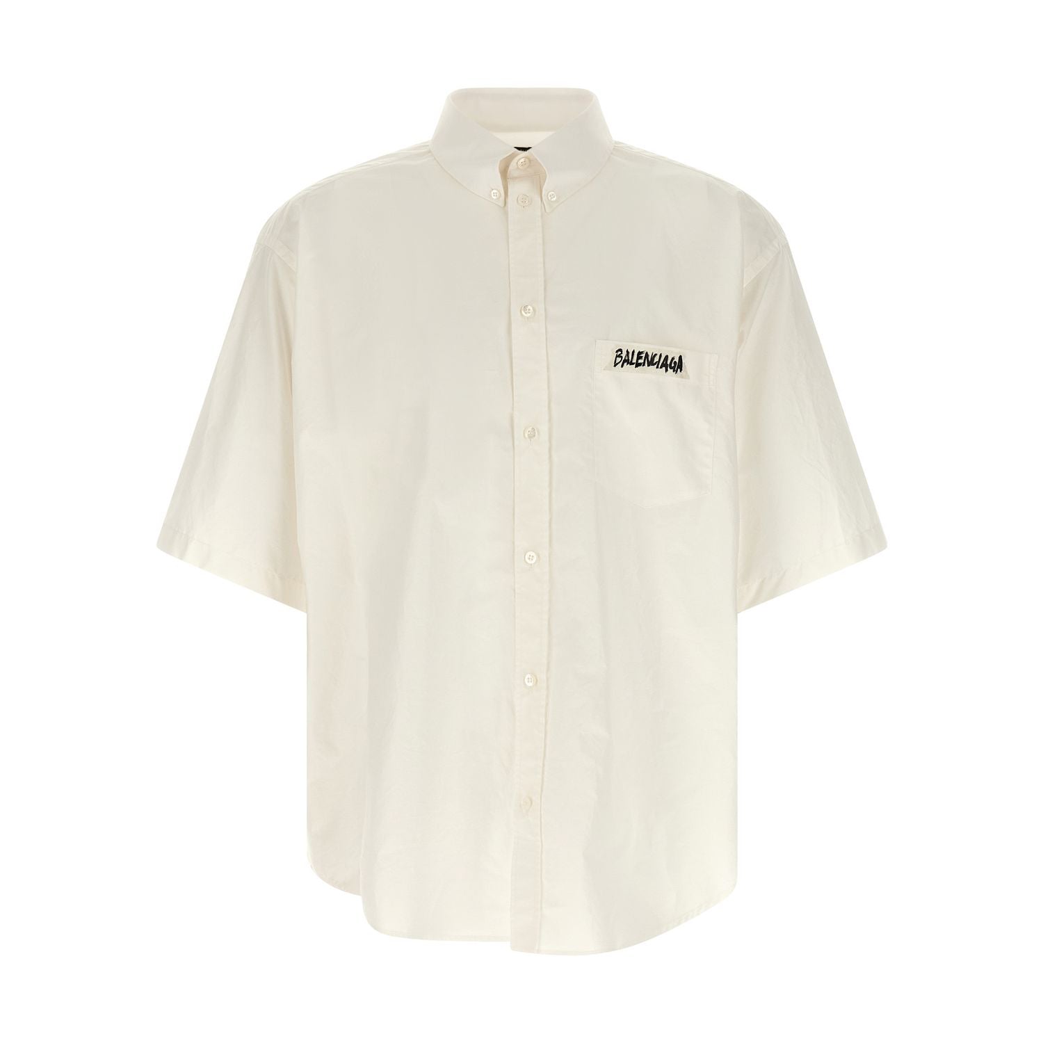 Balenciaga White Cotton Blouse