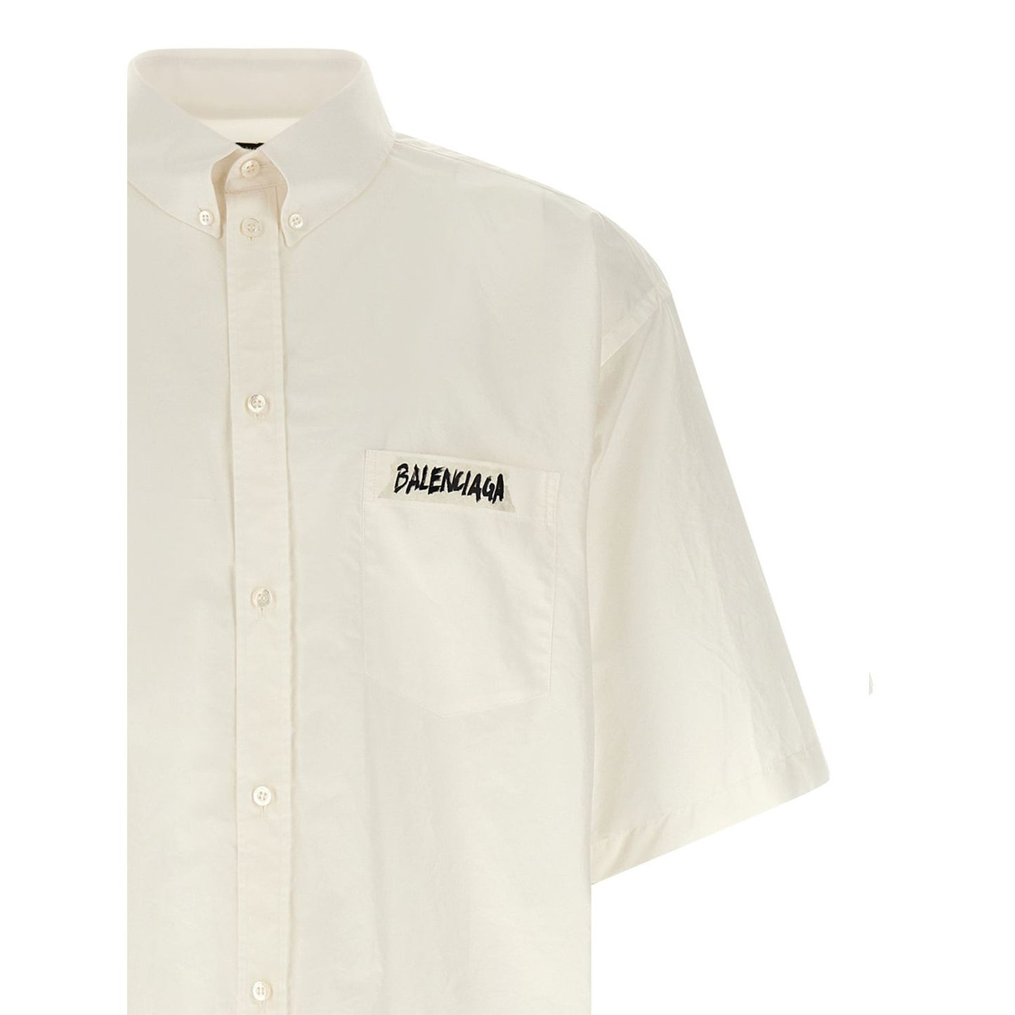 Balenciaga White Cotton Blouse