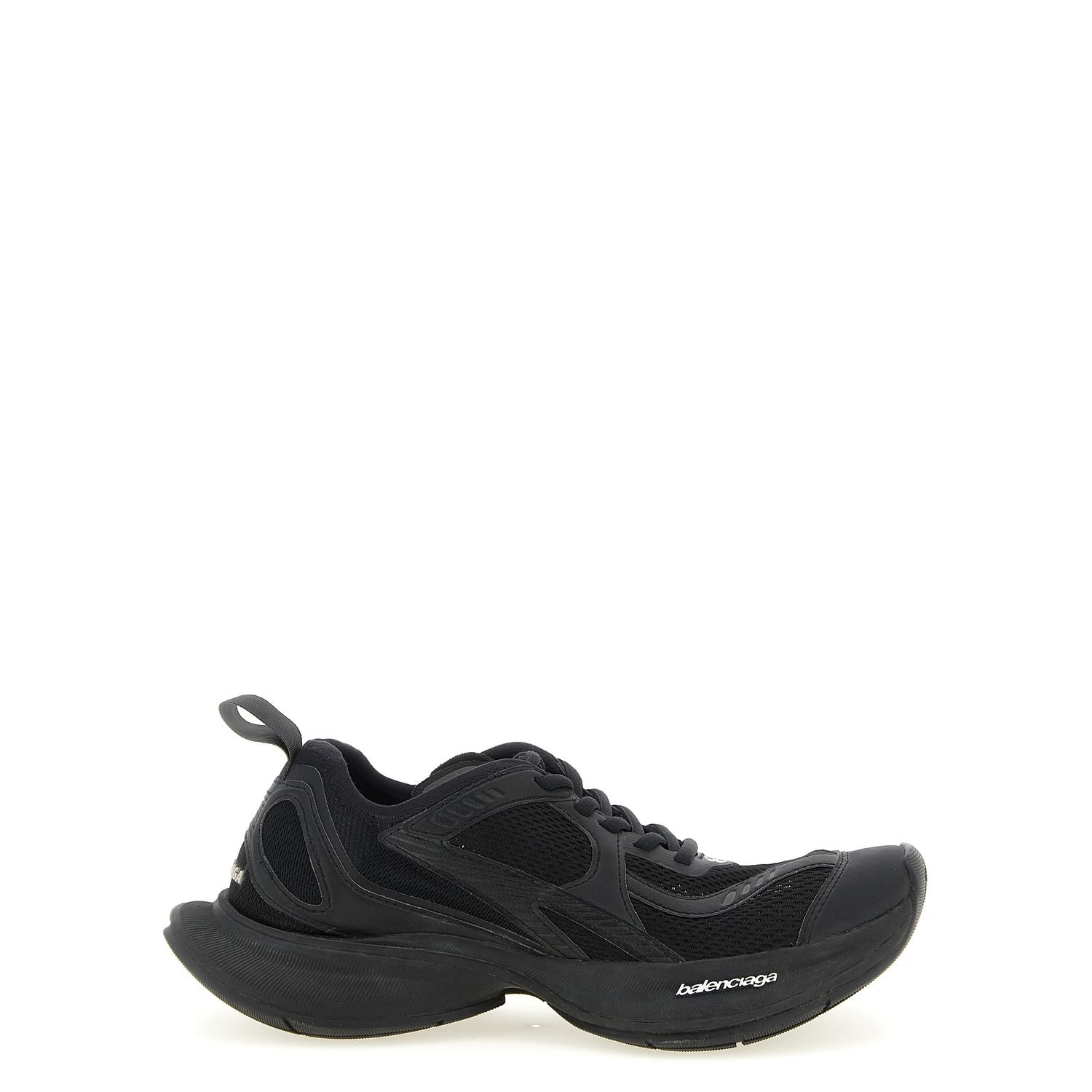 Balenciaga Black Polyester Athletic Sneakers