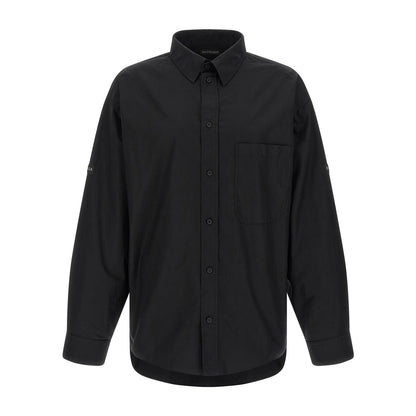 Balenciaga Black Cotton Blouse