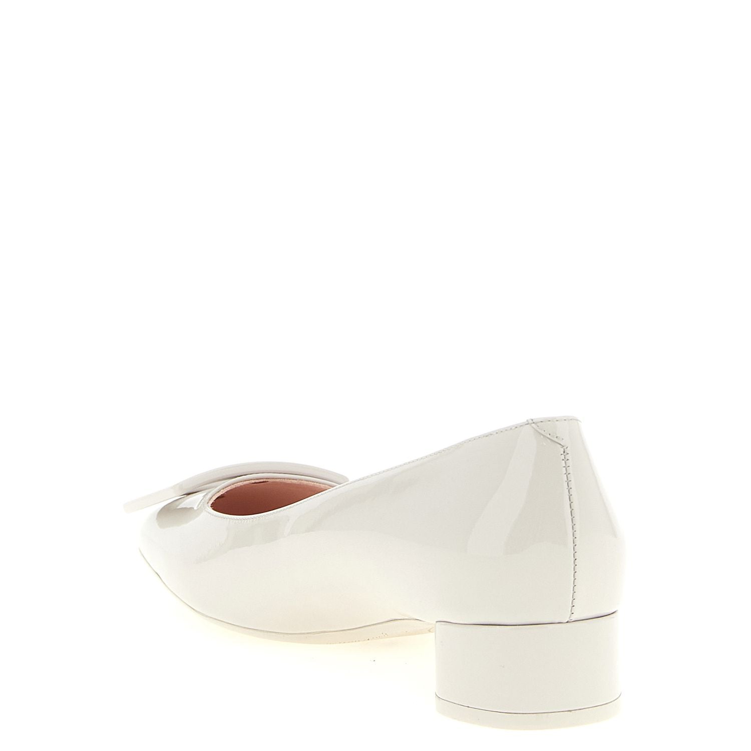Roger Vivier Gray Calfskin Mid Heel Pumps