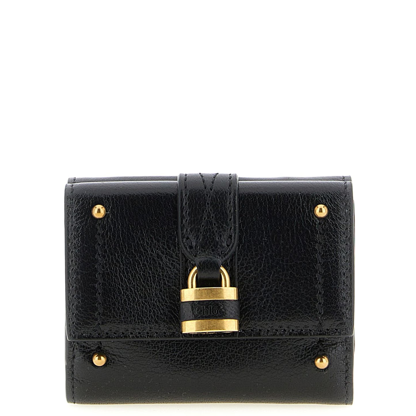 Chloé Black Buffalo Leather Cardholder