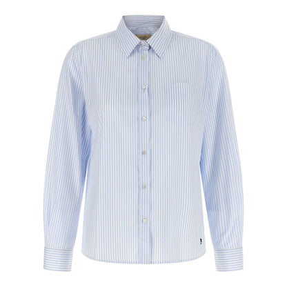 Max Mara Blue Cotton Blouse
