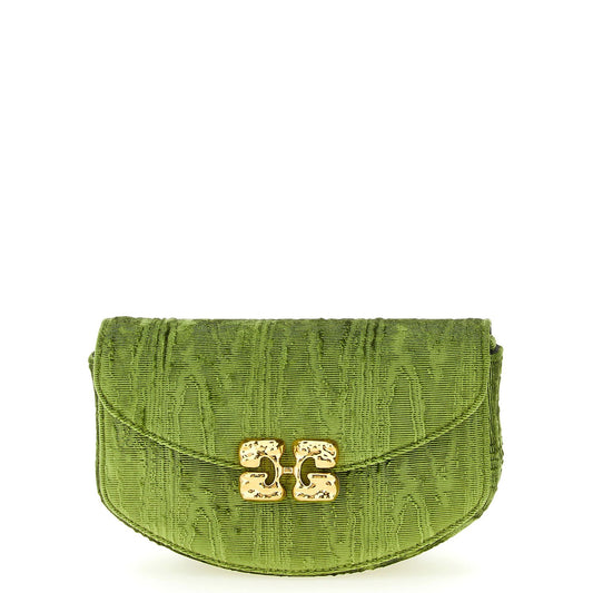 Ganni Bicolor Polyester Cardholder