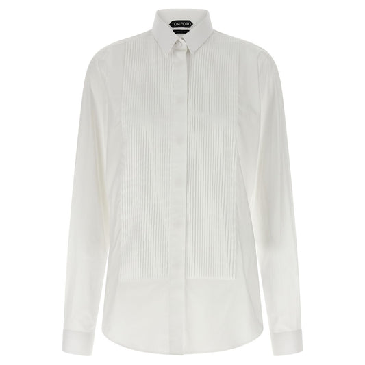 Tom Ford White Cotton Blouse