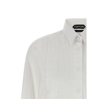 Tom Ford White Cotton Blouse