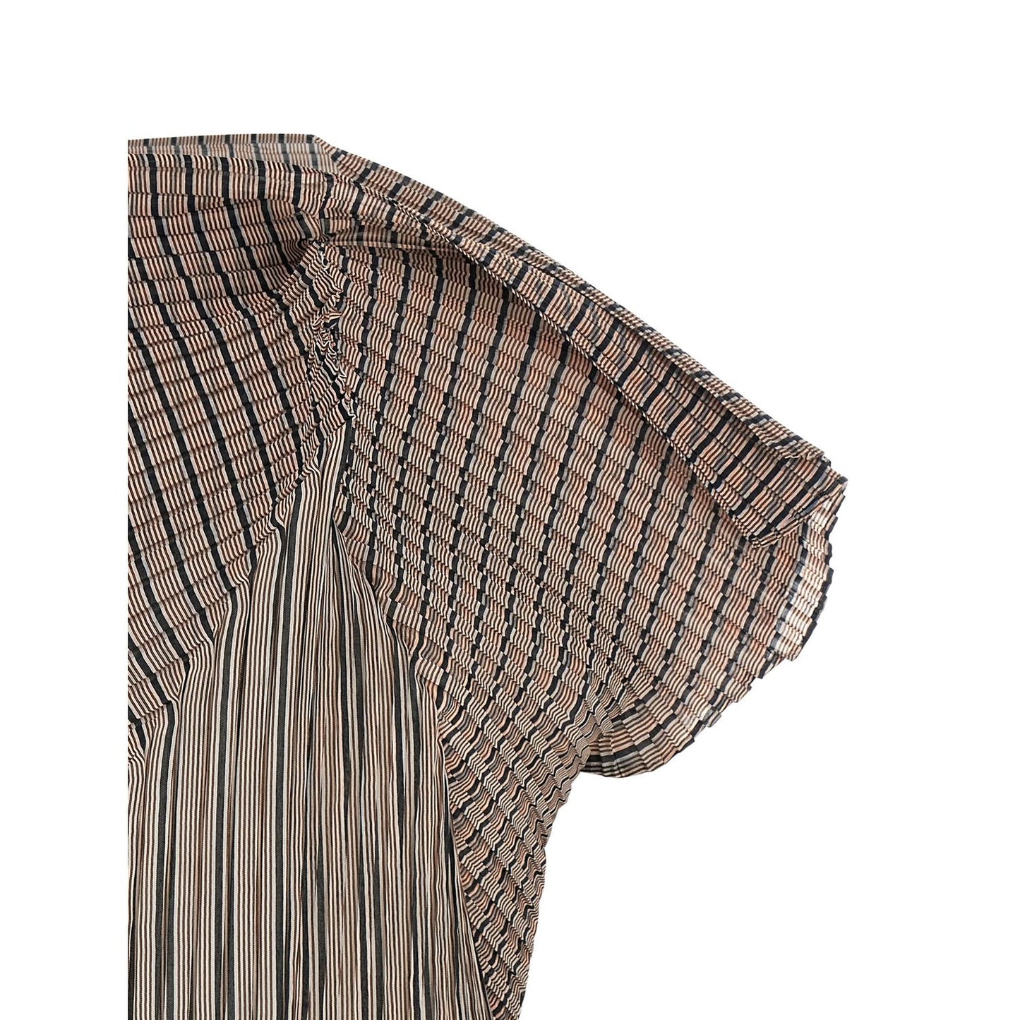 Issey Miyake Brown Polyester Blouse