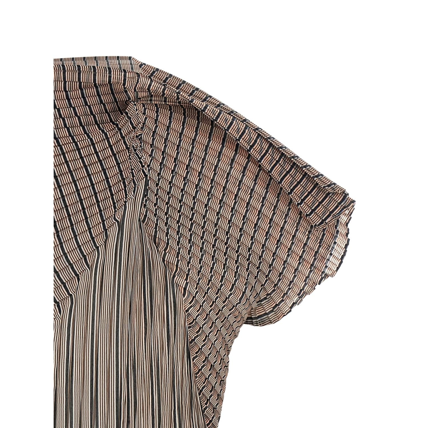 Issey Miyake Brown Polyester Blouse