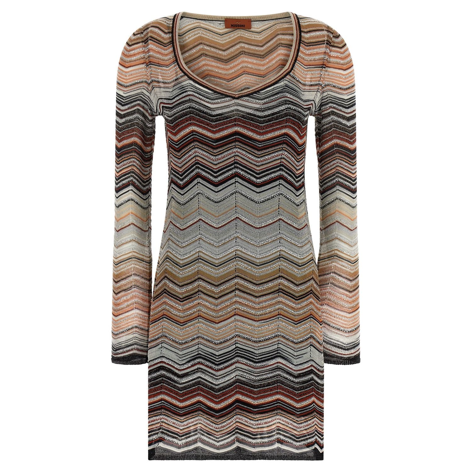 Missoni Brown Viscose Short Dress