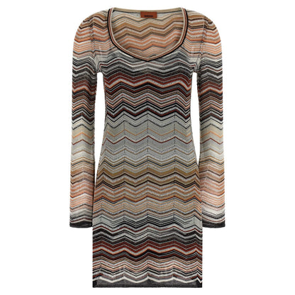 Missoni Brown Viscose Short Dress