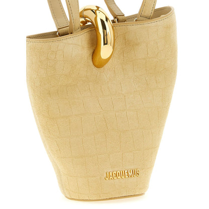Jacquemus Beige Calfskin Handbag