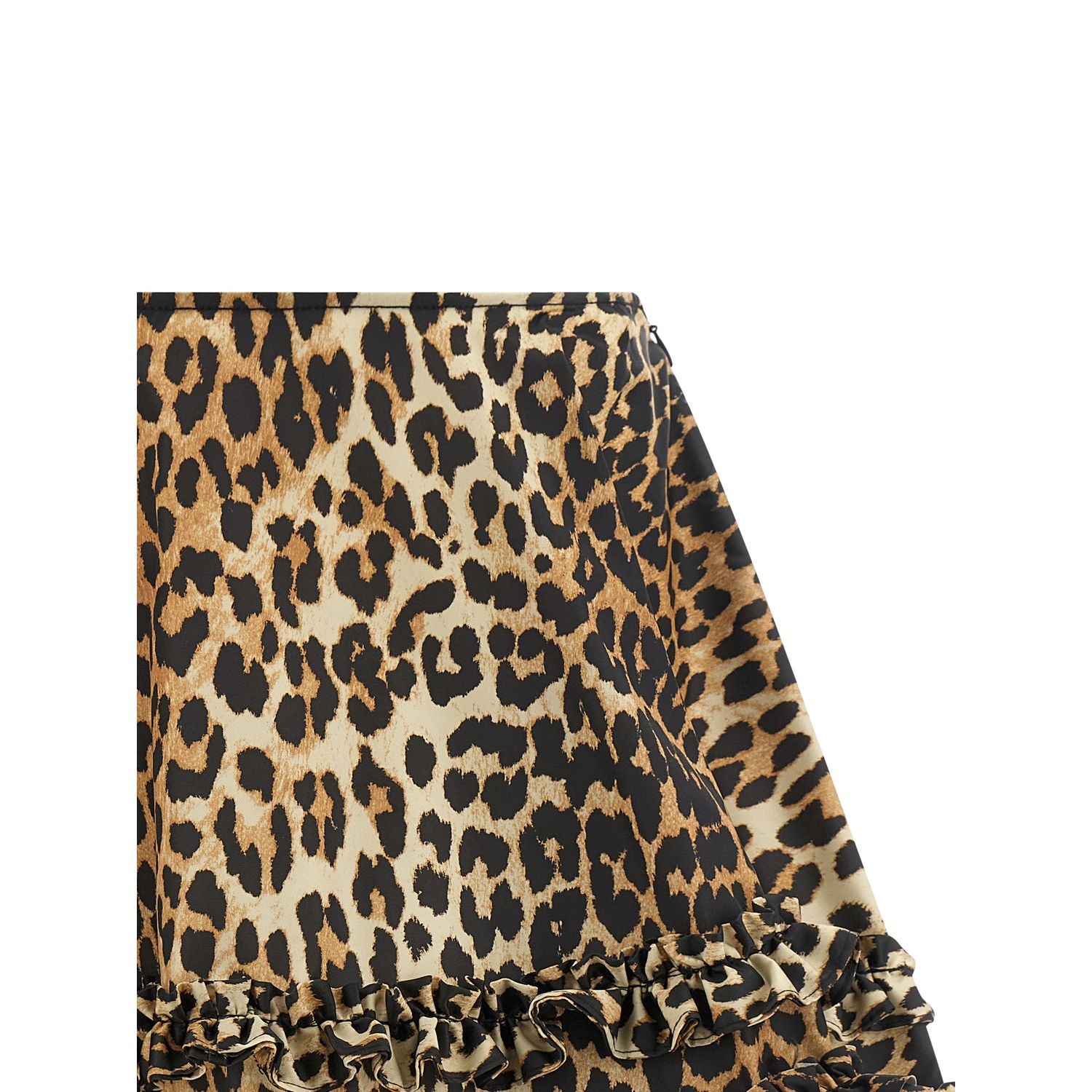 Ganni Brown Recycled Polyamide Long Skirt
