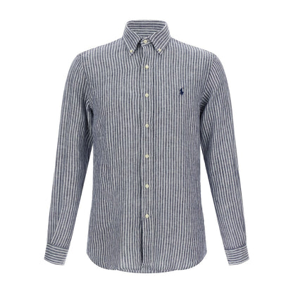 Polo Ralph Lauren Blue Linen Blouse